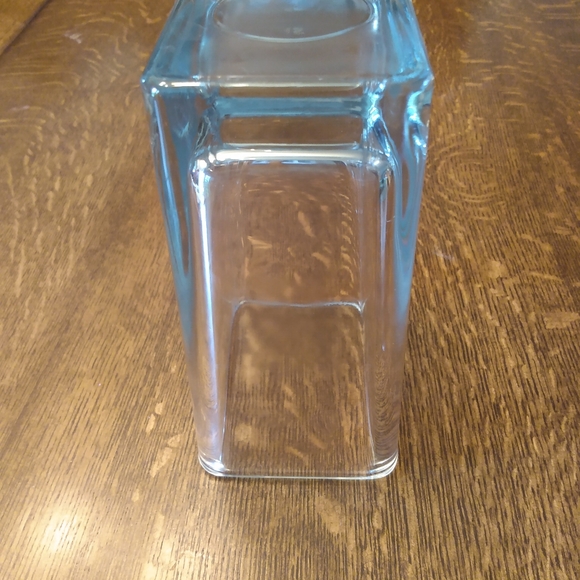 Libbey Clear Glass Rectangular Heavy Vase or Candle Holder - Picture 5 of 8